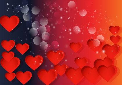 Black Red and Orange Valentines Background