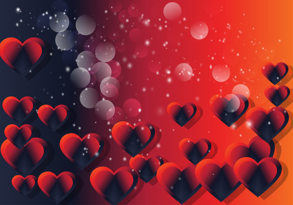 Black Red and Orange Valentine Background
