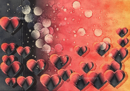 Black Red and Orange Valentine Background Texture Design