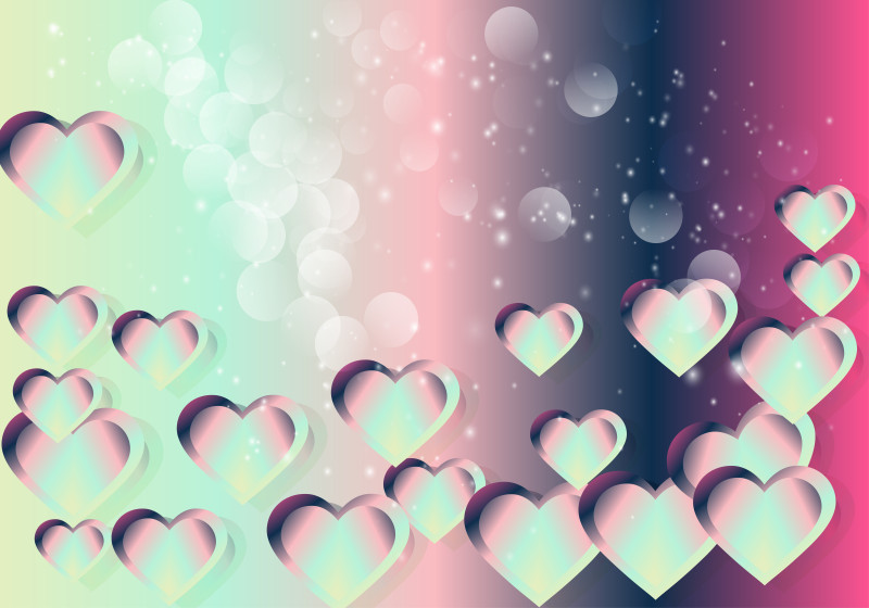 Pink Blue and White Romance Background
