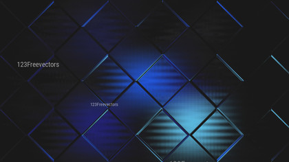 Abstract Black and Blue Square Background Graphic