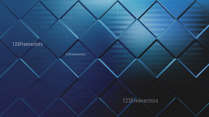 Abstract Black and Blue Geometric Square Background Design