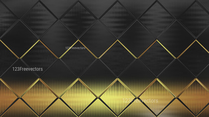 Abstract Black and Gold Square Background Image