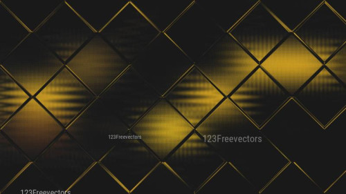 Black and Gold Geometric Square Background