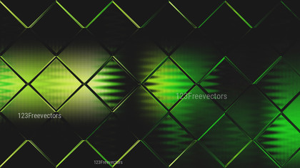 Abstract Black Green and Yellow Geometric Square Background Design