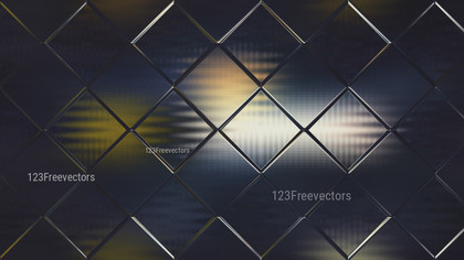 Blue Gold and Black Geometric Square Background