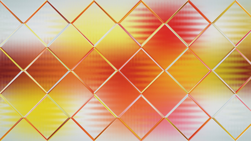 Abstract Red White and Yellow Square Background Design