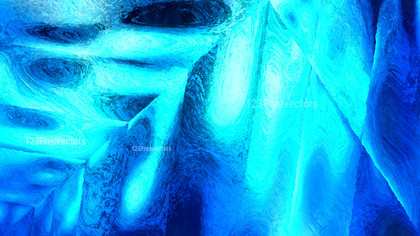 Abstract Bright Blue Painting Texture Background