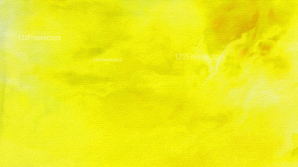 Bright Yellow Watercolor Background