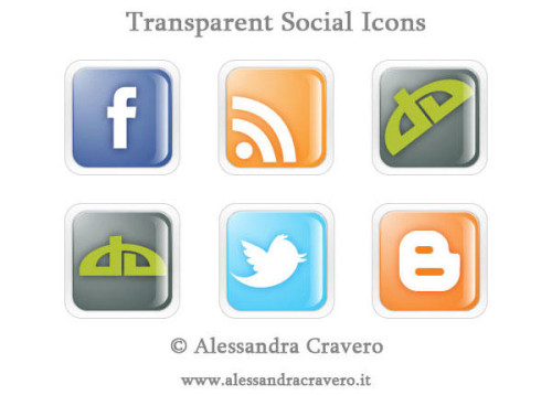 Transparent Social Media Icons Vector