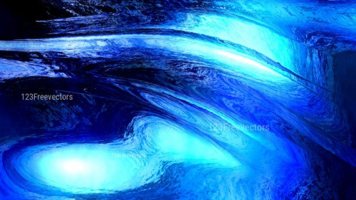 Abstract Cool Blue Painting Texture Background Image