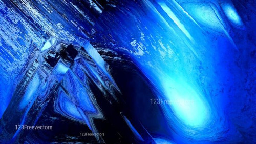 Abstract Cool Blue Paint Background