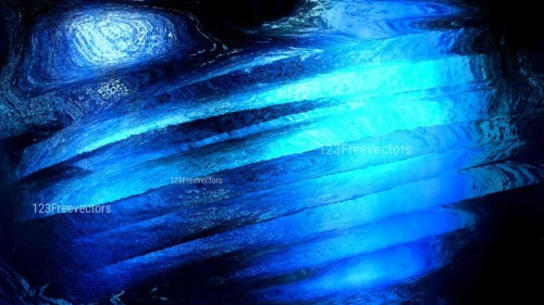 Abstract Cool Blue Painted Background