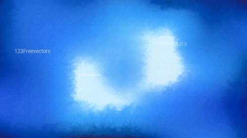 Blue and White Watercolour Background Texture Image