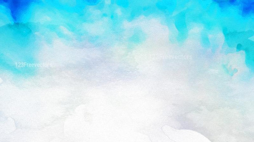 Blue and White Watercolor Background Image