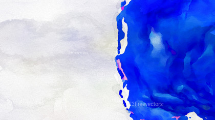 Blue and White Watercolour Grunge Texture Background