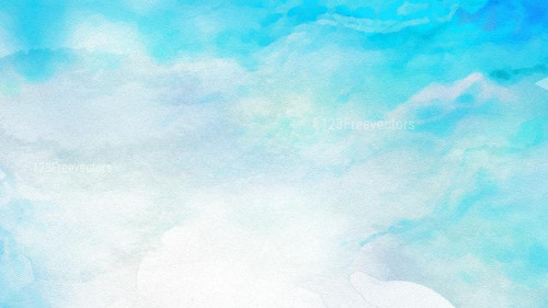Blue and White Grunge Watercolour Background