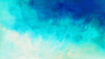 Blue and White Watercolor Background