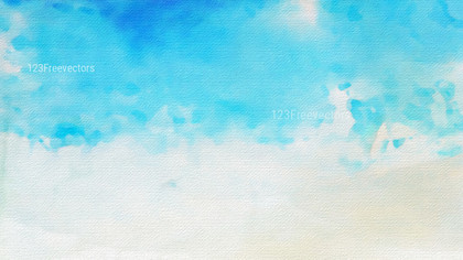 Blue and White Watercolor Texture Background Image
