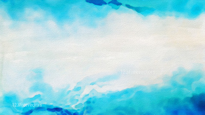 Blue and White Watercolour Background Texture Image