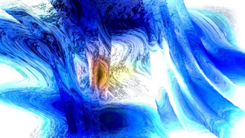Abstract Blue and White Painted Background
