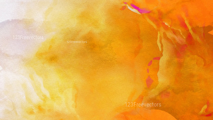 Orange and White Watercolor Background