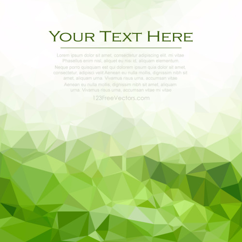 Green Polygonal Background Clip Art