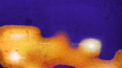Blue and Orange Watercolor Background Image