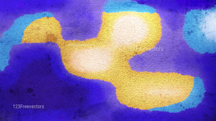 Blue and Yellow Water Color Background