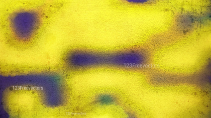 Blue and Yellow Watercolour Grunge Texture Background