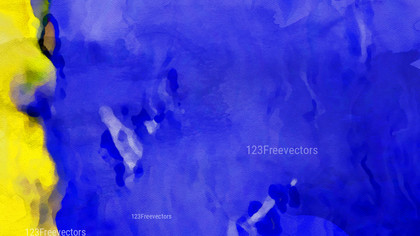 Blue and Yellow Watercolor Background Design