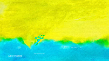 Blue and Yellow Aquarelle Texture Image