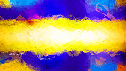 Blue and Yellow Aquarelle Background Image