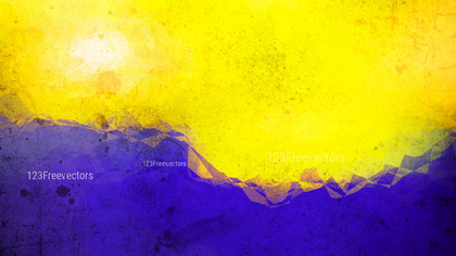 Blue and Yellow Water Color Background Image