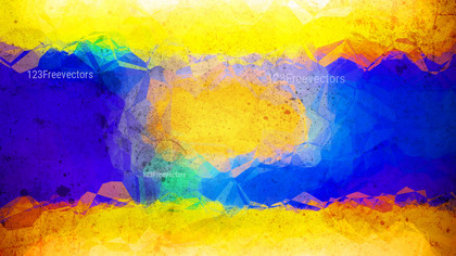 Blue and Yellow Watercolour Background Texture Image