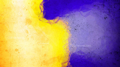 Blue and Yellow Watercolor Grunge Texture Background Image