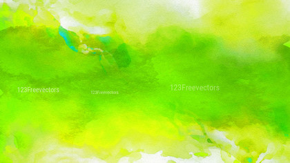 Green and Yellow Watercolor Texture Image