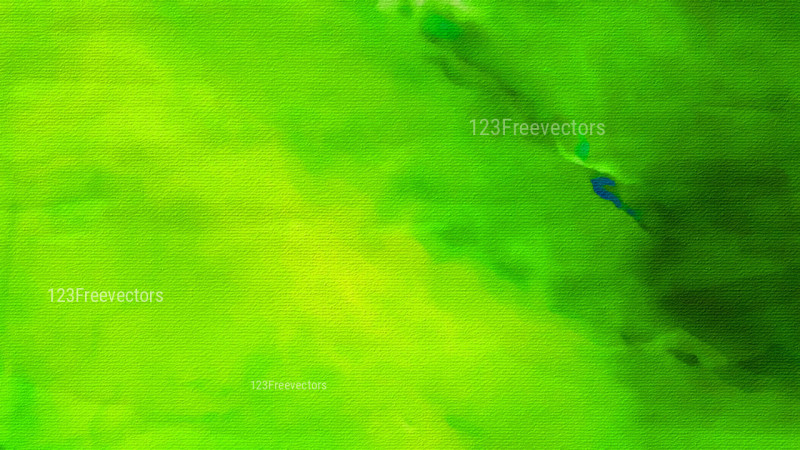 Green and Yellow Watercolor Background