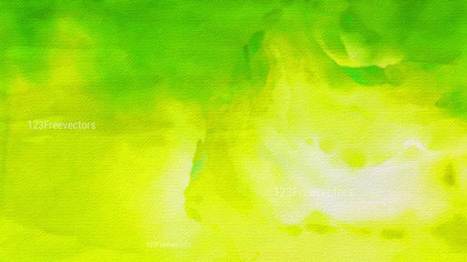 Green and Yellow Water Paint Background