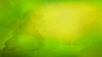 Green and Yellow Grunge Watercolor Background