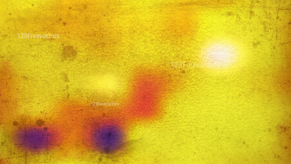 Orange and Yellow Grunge Watercolor Background