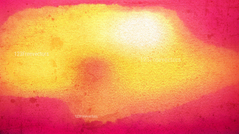 Pink and Yellow Grunge Watercolour Texture Background