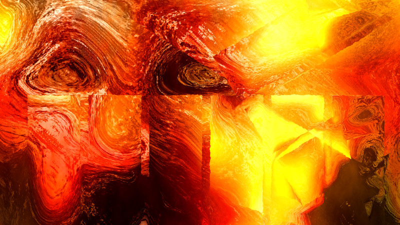 Red and Yellow Painting Texture Background