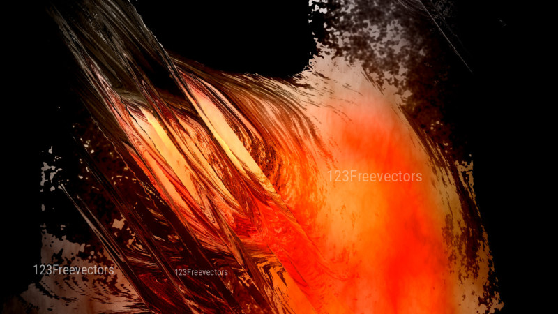 Abstract Black Red and Orange Paint Texture Background