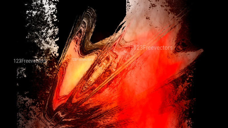 Abstract Black Red and Orange Painting Texture Background Image
