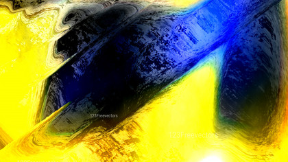 Abstract Blue Yellow and Black Paint Background Image
