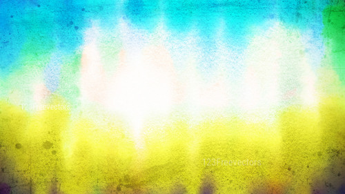 Blue Yellow and White Watercolor Texture Background Image