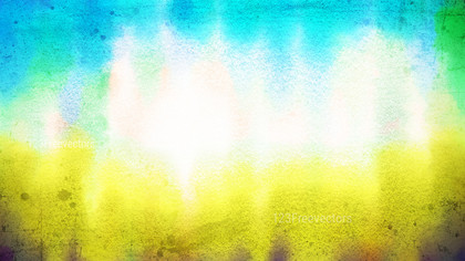 Blue Yellow and White Watercolor Texture Background Image