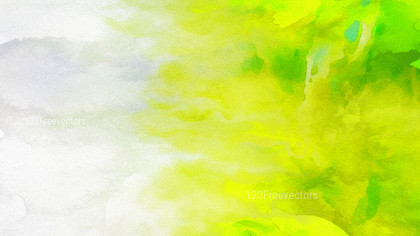 Green Yellow and White Watercolor Background Texture Image