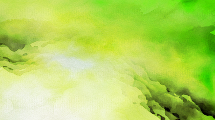 Green Yellow and White Watercolor Background Texture Image